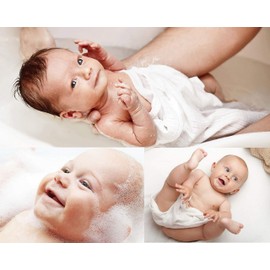 Muslin Nappies Lux - Burp Cloths Fabric Nappies Muslin Cloths for Baby Pack of 5 White 80 x 80 cm | Premium Quality - (5 Pieces White 80 x 80 cm)