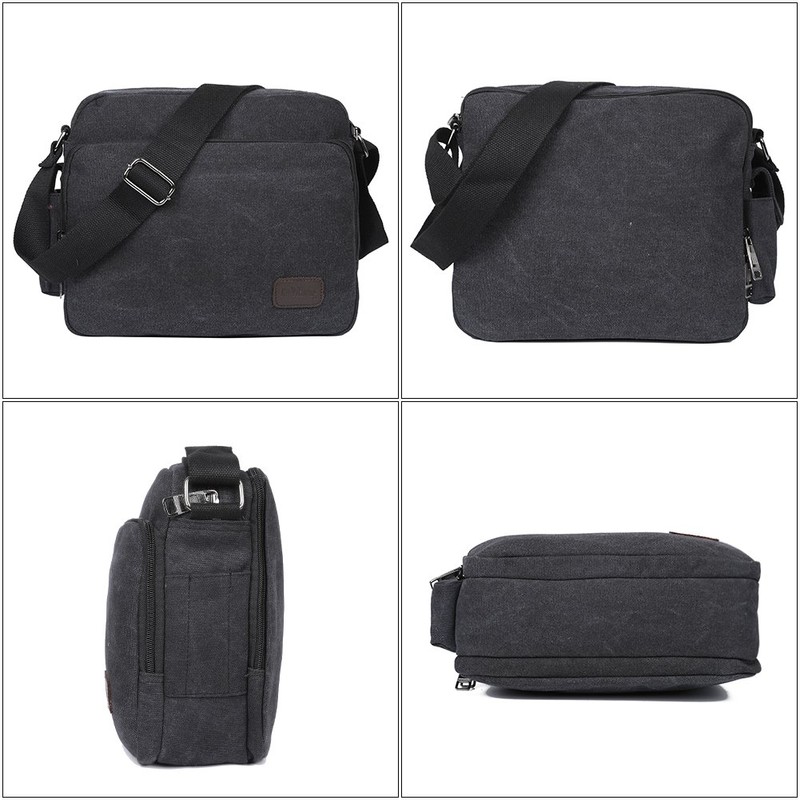 EGOGO Men's Canvas Messenger Bag Sling Shoulder Pack Daypack Cross