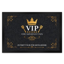 trendaffe Very Important Papa Doormat with VIP Motif