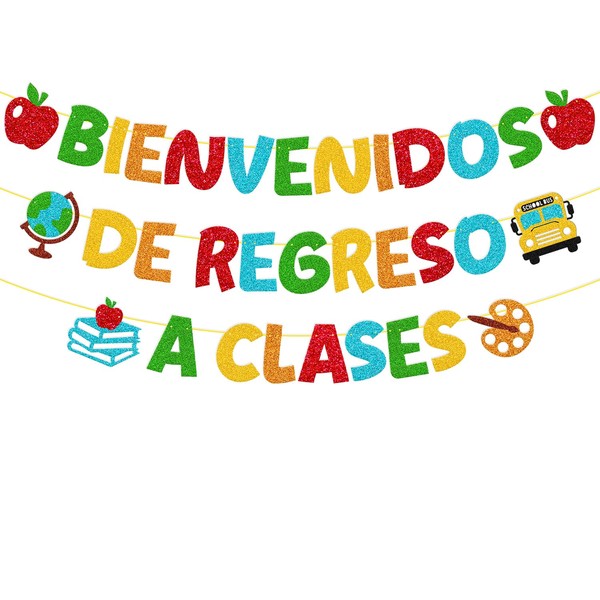 Bienvenidos De Regreso A Clases Banner Bienvenidos Banner en español