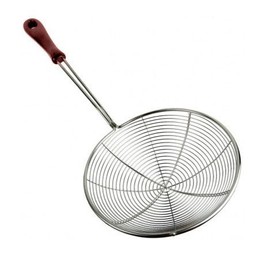 Shradha Trading Stainless Steel Strainer, Stainless Steel Skimmer,Stainless Steel Spider Strainer, Skimmer Ladle,Wire Skimmer with Spiral Mesh,Professional Grade Handle Skimmer, Kitchen Skimmer