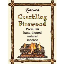 20 Sticks 11" Crackling FIREWOOD Hand Dipped Natural Incense by Paine's Premium Fragrance