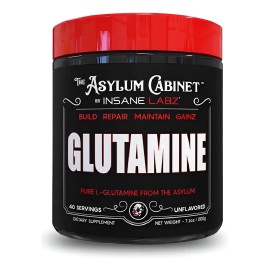 Glutamina Insane Labz Glutamina Monohidratada 40 Porciones Sabor Sin sabor