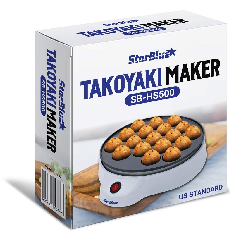 StarBlue Takoyaki Maker - Electric Machine for Japanese Octopus Balls