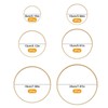 Focenat Pack of 12 Bamboo Floral Hoop, 8/10/13/15/18/20 cm Bamboo