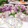 Paper Placemats Disposable 50 Pack Spring Flowers Place Mats 13.4