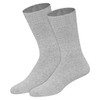 SOXCO Mens Cotton Crew Length Socks 12 Pairs, Black (3P),