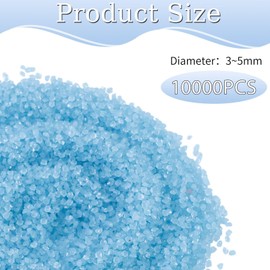 EHDWXVZM 10,000 Mini Stones, Fluorescent Stones, Bright Stones, Luminous Stones Outdoor, Garden Pot Decorations, Garden Ornamental Stones (Light Blue)