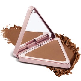 Brighten Bronzer Powder for Mature Skin, Matte Antique Bronze Contouring Powder, Contours And Sets Makeup For Long-Lasting Wear (#3 TAN, One Size)
