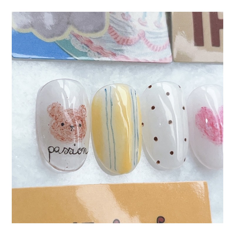 Petty Bear ⚆ᴥ⚆ - Short Almond / 옹졸한곰돌이 ⚆ᴥ⚆ -