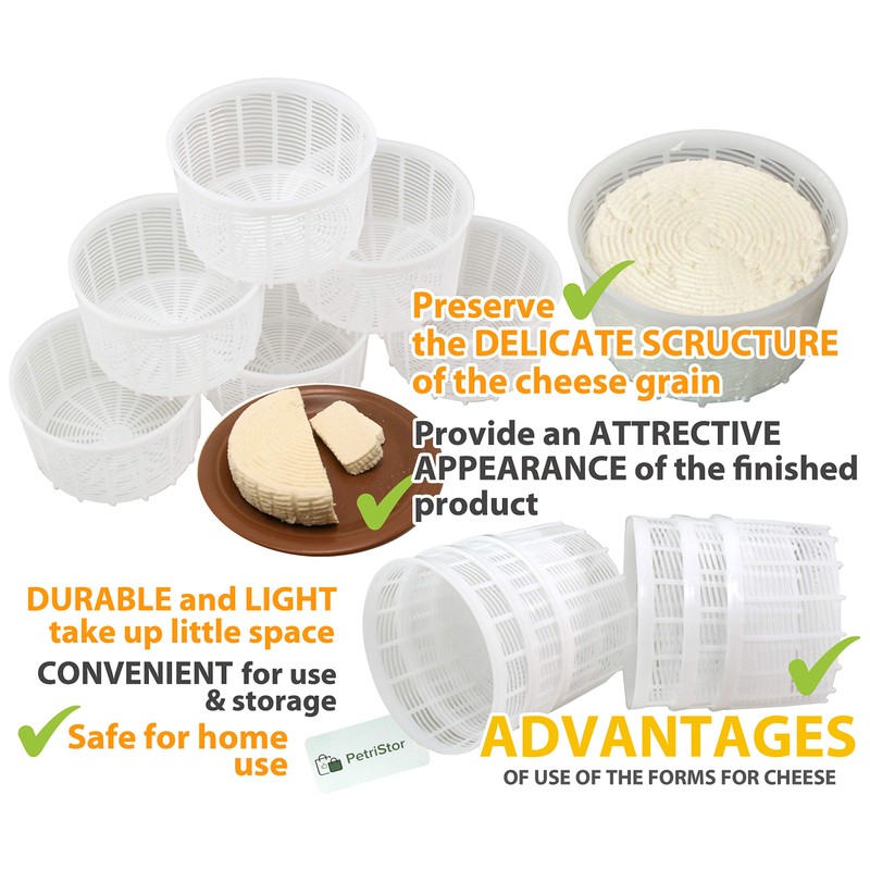 Kit de 6 piezas para hacer quesos perforados para prensar