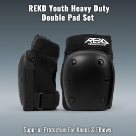 REKD Junior Heavy Duty Triple Pad Set, Complete Protection Pack, Fully Certified for All Action Sports