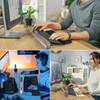 Laokiiy Keyboard Riser,Computer Stand Acrylic Tilted Holder for Easy Ergonomic