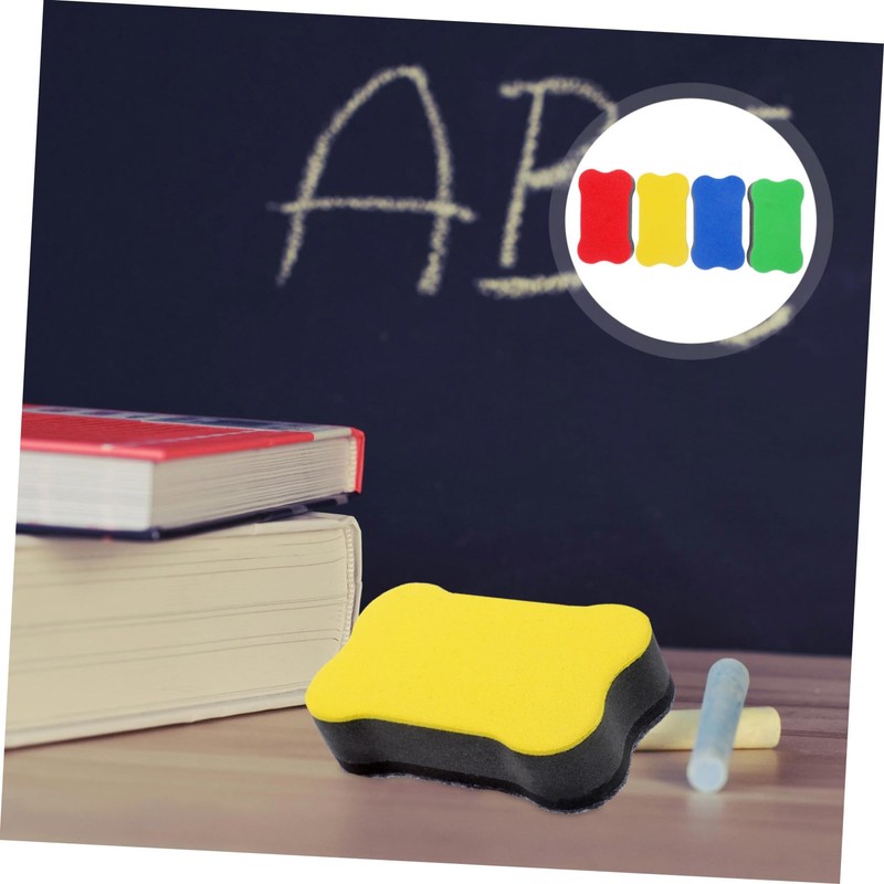 Operitacx Pack of 24 Erasers Dry Rub Whiteboard Eraser Whiteboard