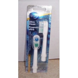 truly Lot of 2 Pkgs of 2 Truly Ultra Clean Replacement toothbrush heads Extra soft