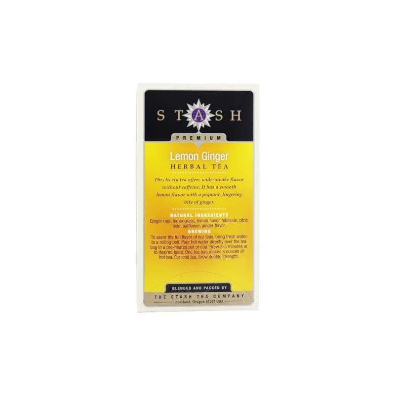 Stash Tea Lemon Ginger (Pack of 6)