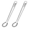 2 Pcs Stainless Steel Whisk Kitchen Manual Egg Beater Mini