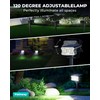 HGGH Solar Lights Outdoor Waterproof IP67, 60 LED 3 Lighting