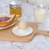 Jidyllic Soft Boiled Egg Holder Set,4 Pcs Egg Cups White