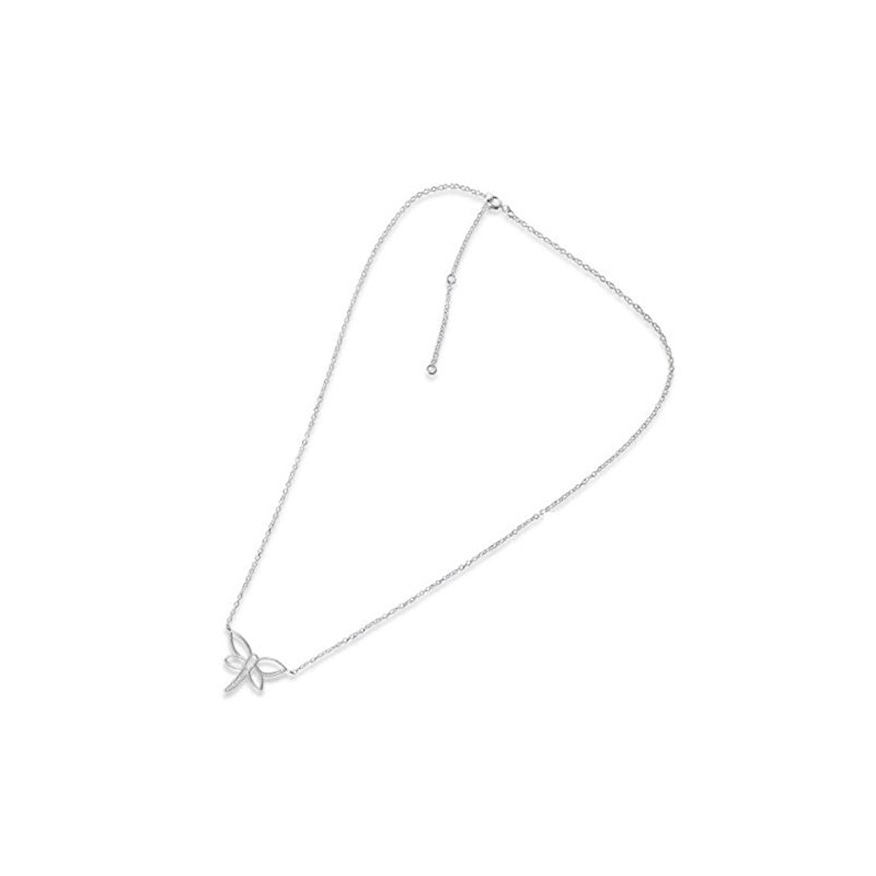 Dragonfly Necklace 925 Sterling Silver Adjustable (16" to 18")