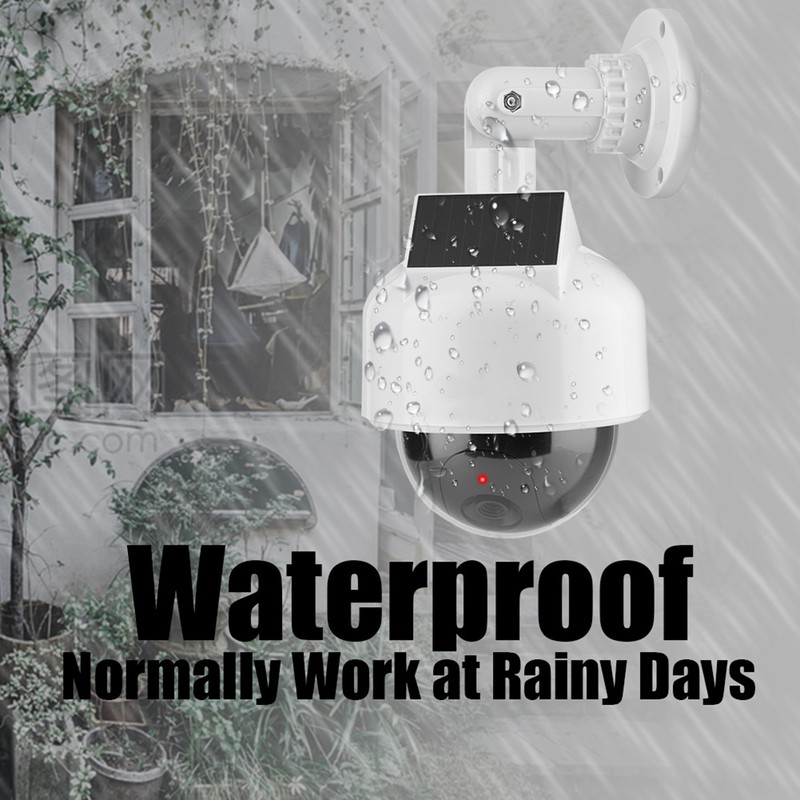 Dummy Camera Indoor & Outdoor Realistic Dome Shape Solar Security