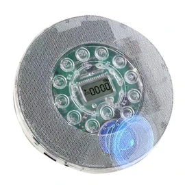 Byttlerom Protable Bluetooth CD Player Transparent Speaker Music with LCD Display Personal CD Player for Home Travel