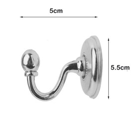 SagaSave 2 PCS Vintage Alloy Pommel, Tieback Hooks Curtain Holdbacks for Door Wall Hat Hangers (Bronze)