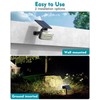 Kipeini 102 LEDs Solar Spot Lights Outdoor, [ 4 Modes/8