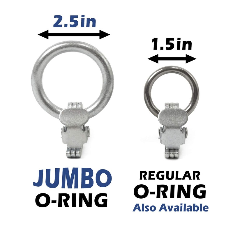 PowerTye E-Track Jumbo O-Ring Fittings - Heavy-Duty 2.5in Diameter O-Ring