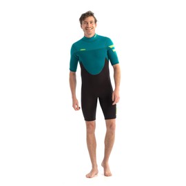Jobe Men's Perth Shorty 3/2 mm Wetsuit, green/blue, S