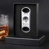 KEENSUN Zinc Alloy V-Cut Cigar Cutter (Silver), 60 Ring Gauge,