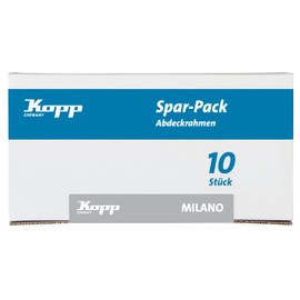 Kopp Milano 305613105 Professional Pack with 10 Cover Frames 1 Gang White