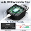 Dhiedas Fingerprint Padlock with Code, Combination Lock for Locker with