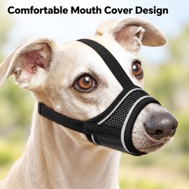 Adjustable Dog Muzzle – Breathable Soft Pet Mouth Cover for Grooming, Walking and Everyday Training Use