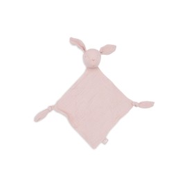 Jollein Schmusetuch Baby - Bunny Ears, Wild Rose - Schnullertuch - 100% Baumwolle - Schnuffeltuch - OEKO-TEX Zertifiziert - Altrosa
