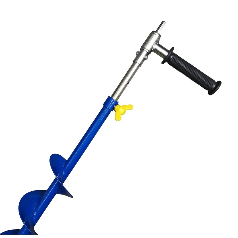 Ice Auger Drill Adapter with Handle - 18mm/0.720" Output Shaft