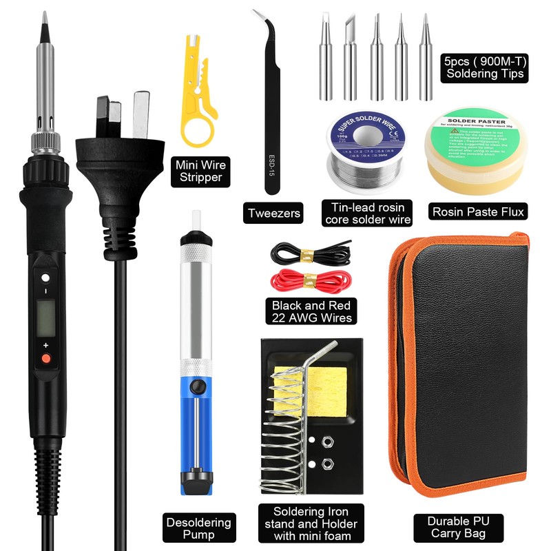 Soldering Iron Kit,80W Professional Soldering Kit for Electronics Adjustable Temperature