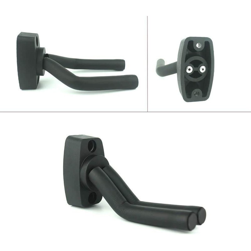Tioamy 2 Pack Guitar Wall Hanger Stand, Non-Marring Rubber Coated,