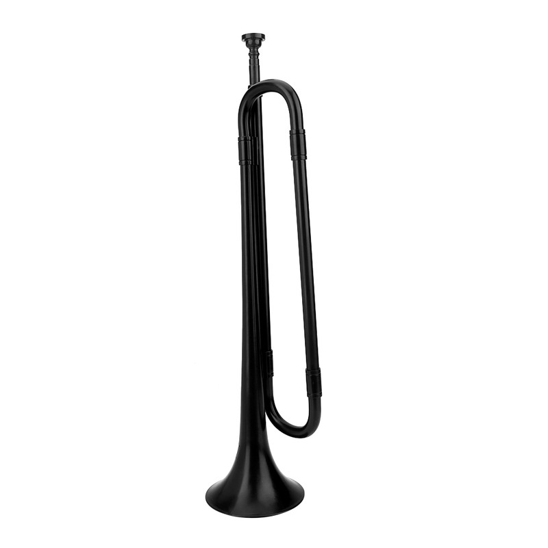 B Flat Plastic Bugle Cavalry Trumpet with Mouthpiece for Children