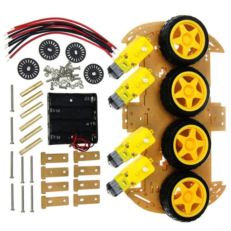 4WD Robot Smart Car Chassis Kits Car with Speed Encoder