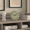 Jones Clocks® Hampstead desk clock | Freestanding | Sage green