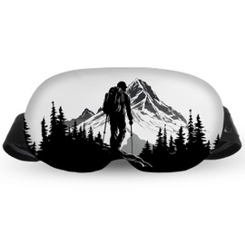 Ferocity Ski Goggles Protection, Case for Snowboard Goggle, Ski Goggle Cover, Winter Equipment for Glasses Protection, Glasses Protective Cover, Accessories for Protection from Scratches, Elastic, Colour Hiker [165]