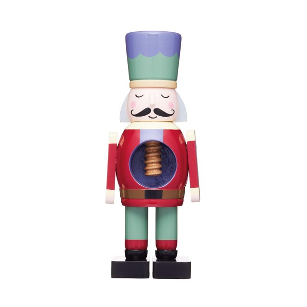 KitchenCraft The Collection Christmas Nutcracker Soldier with Real Working Mechanism, Wooden, Multi-Colour