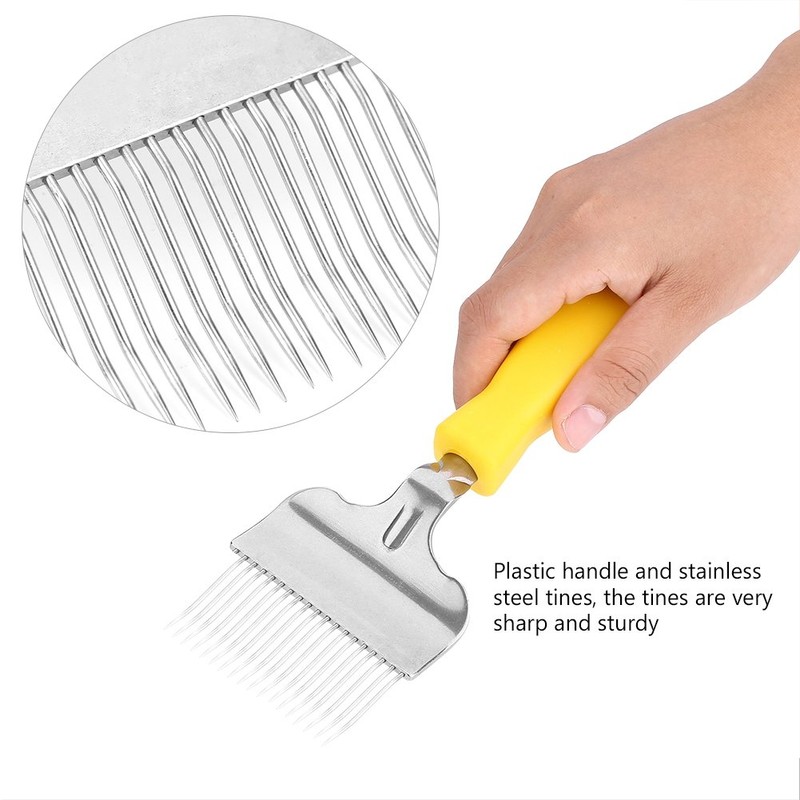 TOPINCN Beekeeping Tine, Beekeeping Tine, Stainless Steel, Honeycomb Discovery Fork,