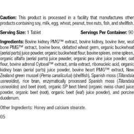 Standard Process Inc. Feline Renal Support - Cat Supplement to Support Kidney & Urinary Health, Cat Supplies with Whole-Food Based Ingredients, Feline Supplement to Aid Kidney Function - 90 Tablets