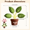 2Pcs Cute Chip Clips, Green Plant Shape Magnetic Chip Clips,
