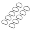 QUARKZMAN 10 mm D Ring x 50 Pieces Semicircular Unwelded