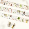 WT Pre-Cut French Courtyard Wide Washi Tape, Single Roll, Romantic