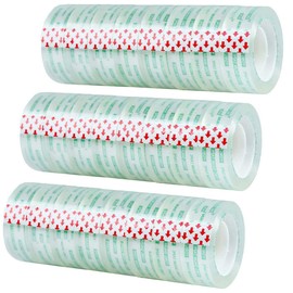 Transparent Tape Clear Tape, Clear Transparent Tape for Office, School and Home, 24 Rolls 3/4 in x 1000 Inches