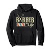 Hairdresser Barber Pole Vintage Funny Gift Pullover Hoodie